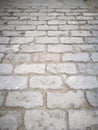 Perspective view of ruined ancient walkway, for texture and background, taken in China.