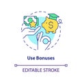 Use bonuses concept icon