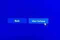 Use Cortana with mouse pointer above