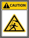 Use electric hoists with caution.,Caution sign