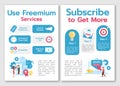 Use freemium services brochure template