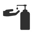 Use hand sanitiser clean hands wash, Hand sanitizer sign, symbol, sign hygiene here. Covid19, Coronavirus. Vector illustrationimag