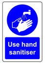 Use hand sanitizer when washing your hands