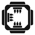 Use knife on junction box icon simple vector. Electric power Royalty Free Stock Photo