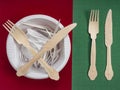 The use of plastic utensils is unecological