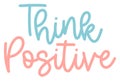 Illustration of A Positive Word Sticker