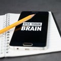 Use your brain concept Royalty Free Stock Photo