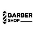 Barber shop, hair cut logo template Royalty Free Stock Photo