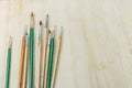 Used artist paintbrushes