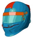 Wear the helmet and save the life painting vector or color illustration