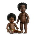 Used black doll Royalty Free Stock Photo