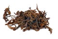 Used black tea leaves