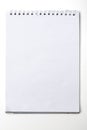 Used blank note book with ring binder on white Royalty Free Stock Photo