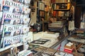 Used books stand in Rome, Italy