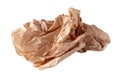 Used brown paper bag isolated over white background Royalty Free Stock Photo