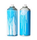 Used cans of spray paint Royalty Free Stock Photo