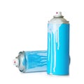 Used cans of spray paint Royalty Free Stock Photo