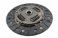 Used car clutch with damper springs and friction linings, isolated on a white background.