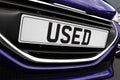 Used car Number plate Royalty Free Stock Photo