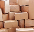 Used cardboard boxes Royalty Free Stock Photo