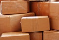 Used cardboard boxes Royalty Free Stock Photo