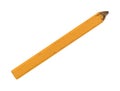 Used carpenter pencil on a white background Royalty Free Stock Photo