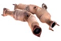 Used catalytic converters Royalty Free Stock Photo