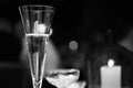 Used Champaign Flute Royalty Free Stock Photo