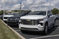 Used Chevrolet pickup trucks. With supply issues, Chevy is selling many pre-owned cars to meet demand Royalty Free Stock Photo