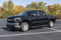 Used Chevy Silverado on display. With current supply issues, Chevrolet is relying on Certified pre-owned car sales Royalty Free Stock Photo