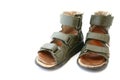 Used children's orthopaedic sandals Royalty Free Stock Photo