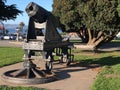 An Ordonez gun, Presidio San Francisco, 3. Royalty Free Stock Photo