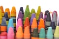 Used crayons collection Royalty Free Stock Photo