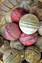 Used cricket ball Royalty Free Stock Photo