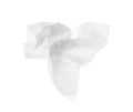 Used crumpled paper tissue isolated on white Royalty Free Stock Photo