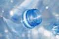 Used empty PET water bottles background, recycle Royalty Free Stock Photo