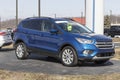 Used Ford Escape display at a dealership. With supply issues, Ford is relying on pre-owned car sales to meet demand