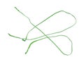 Used green wire ties