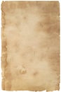 Used grungy old paper texture background ripped edges Royalty Free Stock Photo