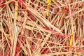 Used incense sticks Royalty Free Stock Photo