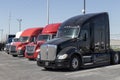 Used Kenworth, International and Freightliner trucks for sale. Pre-owned semi tractor trailer trucks are in high demand Royalty Free Stock Photo