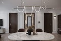 Used LED Chandelier With Simplicity Outline, Vase, Clarity Artwork in Your Dining Space