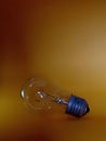 A used light bulb, picked up with a high angel Royalty Free Stock Photo