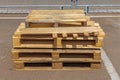 Used Pallets Stack Royalty Free Stock Photo