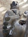 Used PDC Drilling Bit After Pulled Out Of Hole Royalty Free Stock Photo