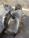 Used PDC Drilling Bit After Pulled Out Of Hole Royalty Free Stock Photo