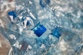 Used plastic bottles, selective focus, concept of recycling problem, close-up Royalty Free Stock Photo