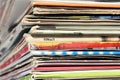 Used records Royalty Free Stock Photo
