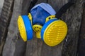 Used Respirator with filters