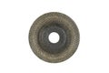Used sandpaper disk, using for steel Royalty Free Stock Photo